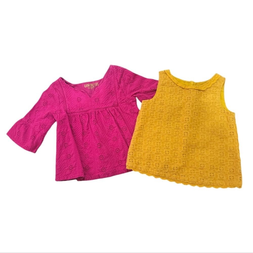 Genuine Kids OshKosh Girls Top Bundle Size 5T Cotton Lace Eyelet